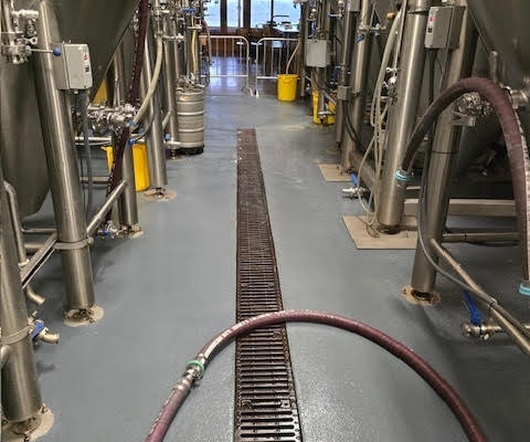 Brewery Epoxy flooring installation in Corvallis Oregon