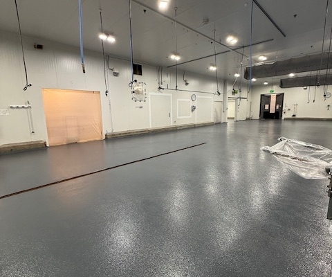 Epoxy flooring installation in Oregon Pie Plant