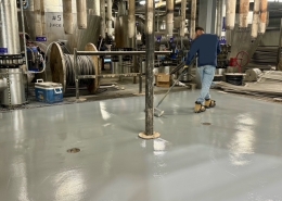 Epoxy flooring installation in Idaho Sugar Manufacturing