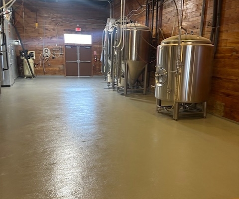 Brewery flooring installation Salado TX