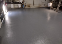 Epoxy flooring installation in Rohnert Park California Brewery