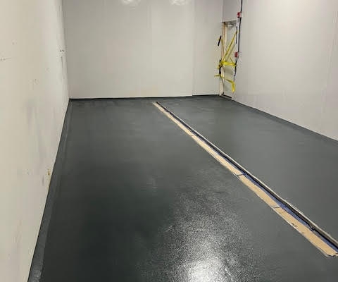 Food Plant Chem Room epoxy flooring installation