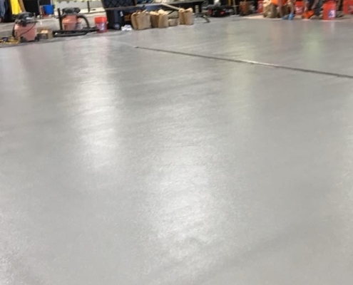 Epoxy flooring installation in Maui Hawaii Brewery