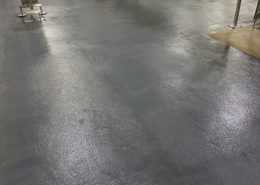 Epoxy flooring installation in Austin Texas Pasta plant