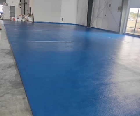 Epoxy flooring installation in Frisco Texas Brewery