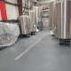 Epoxy flooring installation in Austin Texas Brewery